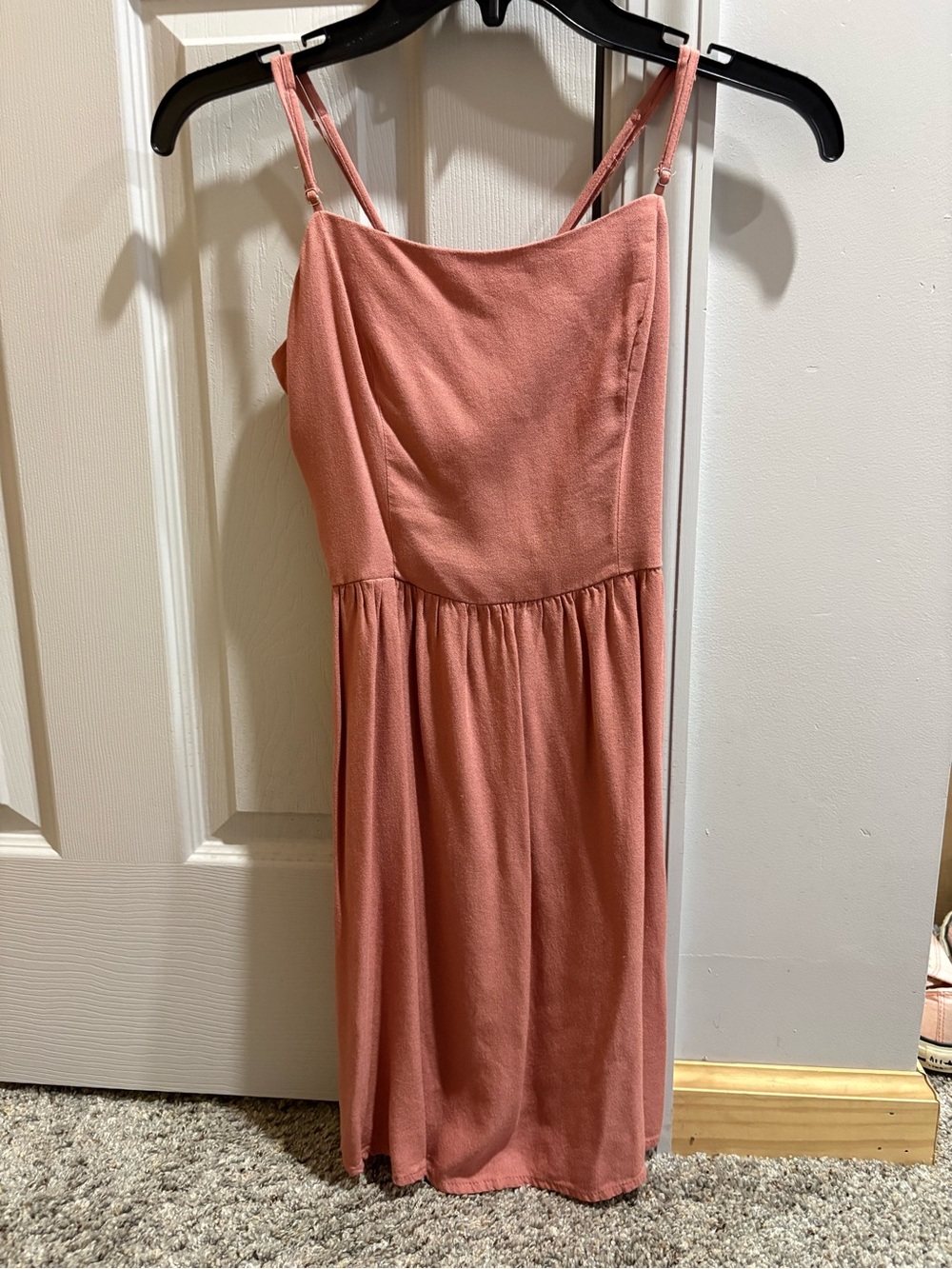 Charlotte Russe Dusty Rose Spaghetti-Strap Mini Dress